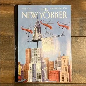The New Yorker Magazine featuring “Rebuilding” by Bruce McCall